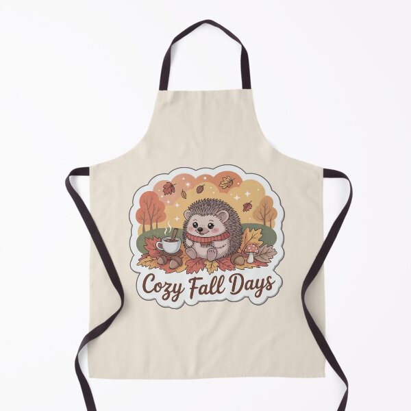 Item preview, Cozy Fall Days – Cute Hedgehog Autumn Sticker designed and sold by Nuist25.