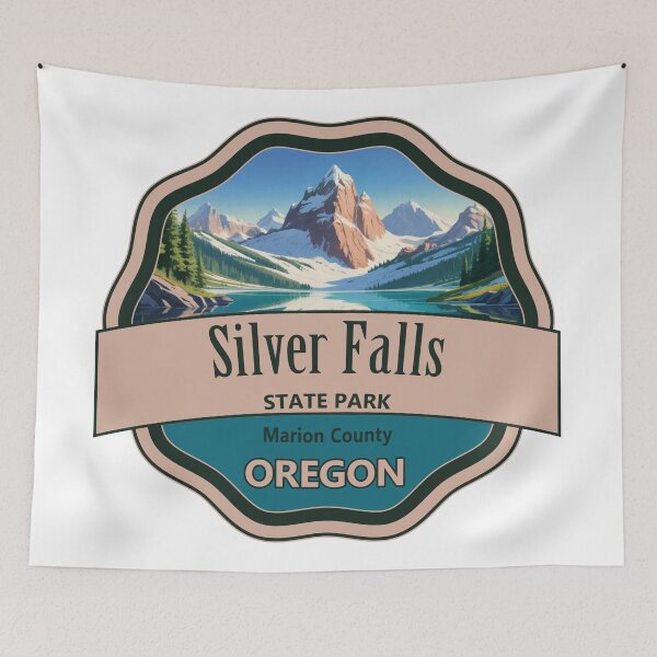 Item preview, Silver Falls State Park, Marion County, Oregon designed and sold by Wanderful-roads.