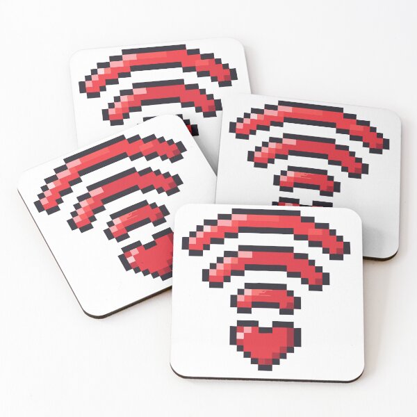 Item preview, Pixel Heart WiFi Love Signal designed and sold by graphicnew.