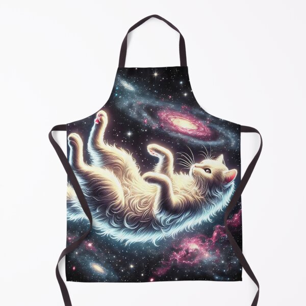 Item preview, Mysterious White Cat in Space designed and sold by FieldScent.
