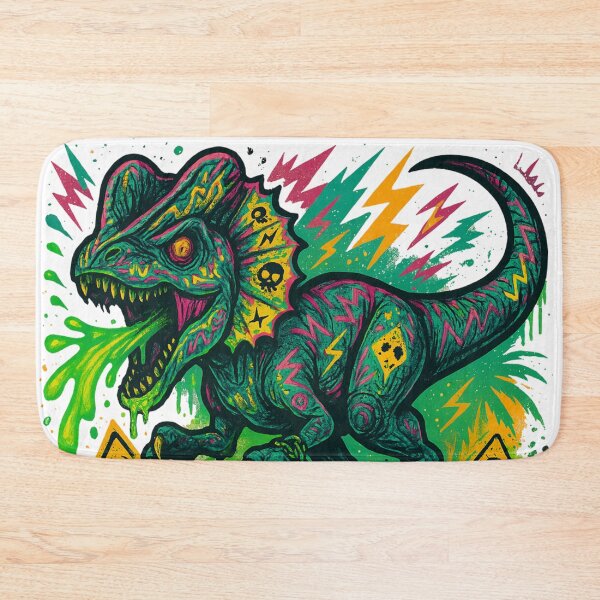 Item preview, Radioactive Acid Punk Dilophosaurus designed and sold by JonelleTshirts.