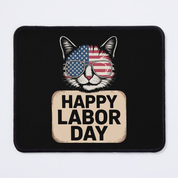 Item preview, Cat Lovers Celebrate Labor Day in USA designed and sold by BakeryDozen.