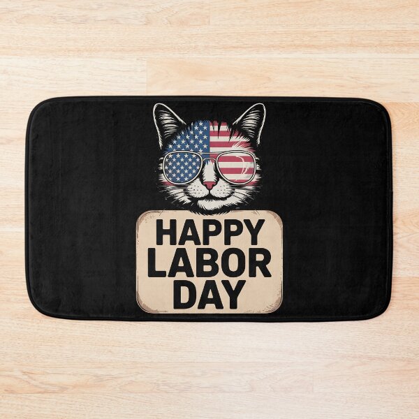 Item preview, Cat Lovers Celebrate Labor Day in USA designed and sold by BakeryDozen.