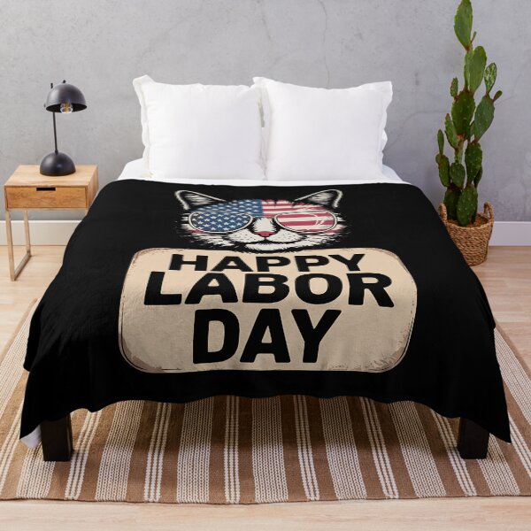 Item preview, Cat Lovers Celebrate Labor Day in USA designed and sold by BakeryDozen.