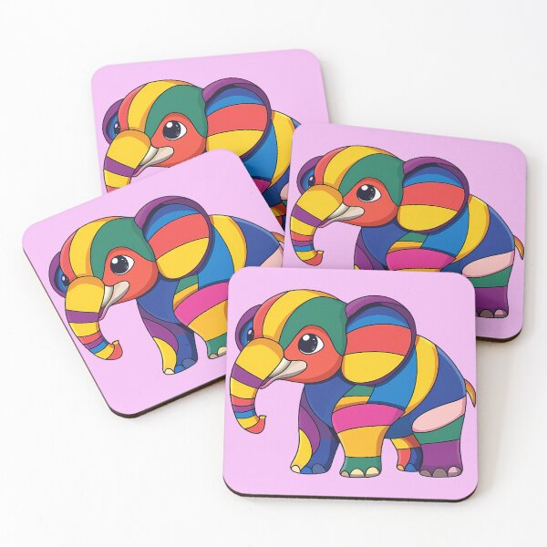 Item preview, Cute baby Elephant Stained Glass Style designed and sold by Asapusri.