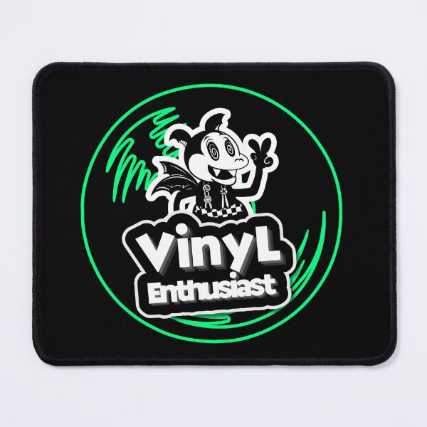 Item preview, Vinyl Enthusiast Billie Bat - green designed and sold by In the Groove & Beyond.