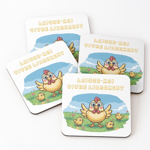 Item preview, Mother Hen’s Plea – French Pixel Art Animal Freedom designed and sold by YNAMREG.