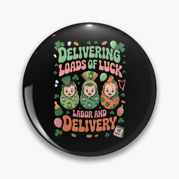 Artikelvorschau, Viel Glück bei der Geburt am St. Patrick's Day entworfen und verkauft von BakeryDozen.