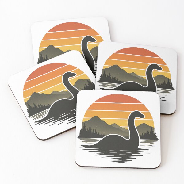 Item preview, Loch Ness Monster Retro Sunset Lake Cryptid Aesthetic designed and sold by Kalaidax.