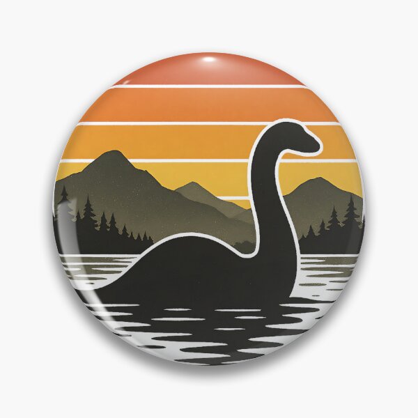 Item preview, Loch Ness Monster Retro Sunset Lake Cryptid Aesthetic designed and sold by Kalaidax.