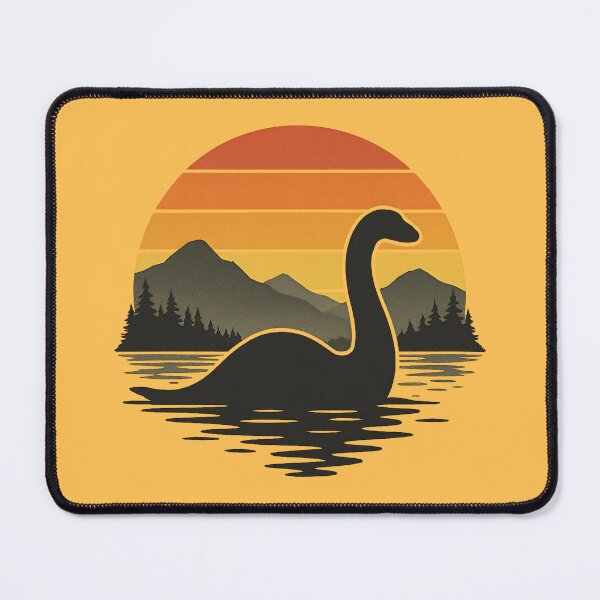 Item preview, Loch Ness Monster Retro Sunset Lake Cryptid Aesthetic designed and sold by Kalaidax.