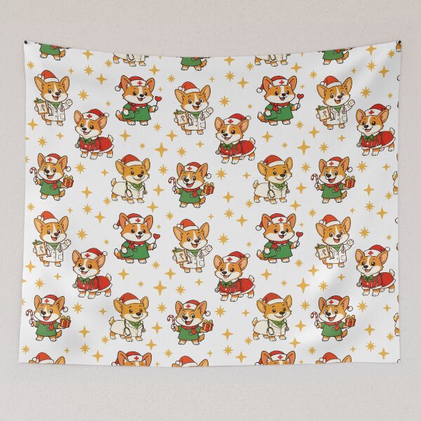 Item preview, Christmas Corgies designed and sold by S.Lindsay Designs.