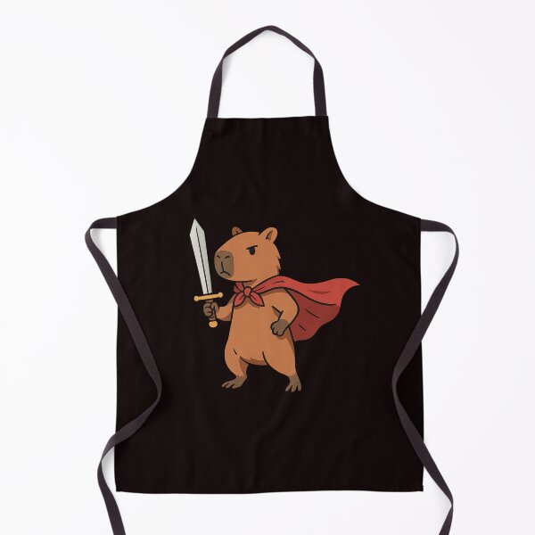 Item preview, Warrior Capybara – Sword-Wielding Hero Fighting for Good designed and sold by Tadeusz1.