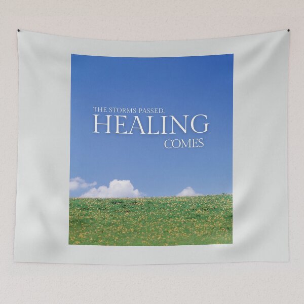 Item preview, The Storm Passed, Healing Comes – Floral Garden Inspiration Print designed and sold by SmolSummer.Homie.