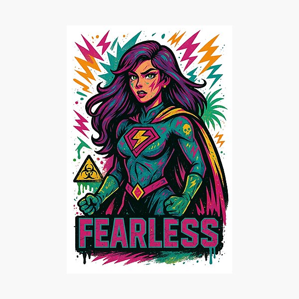Item preview, Brave and Strong Punk Heroine designed and sold by JonelleTshirts.
