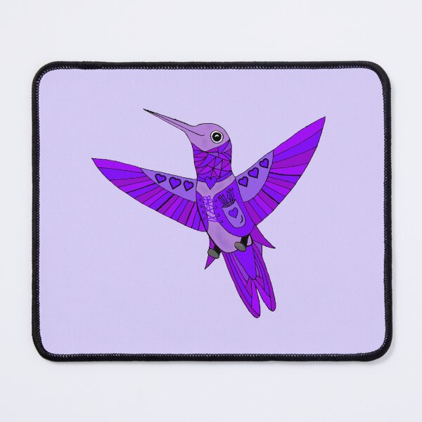 Item preview, Fantasy Royal Heart Hummingbird in Purple Die Cut designed and sold by JoyousArt4u.