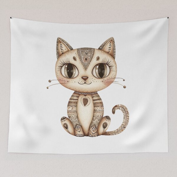 Item preview, Boho Cat designed and sold by Jonaree Art Design.