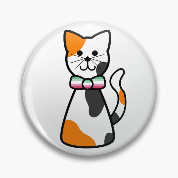 Item preview, Calico Cat With Abrosexual Pride Flag Bow Tie designed and sold by Laura-Rosa.