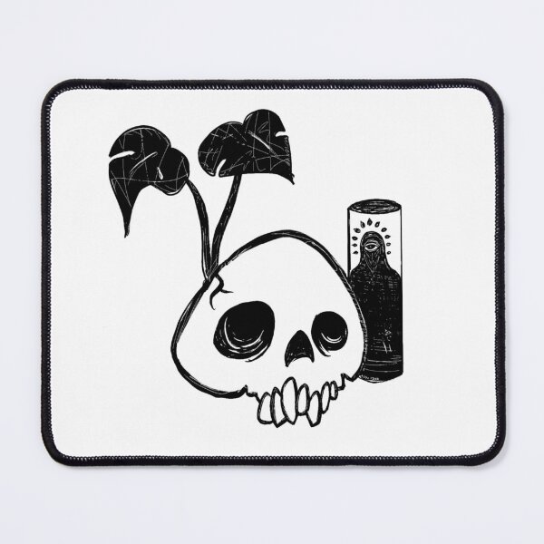 Item preview, Monstera, skull, votive designed and sold by AldoIzar.