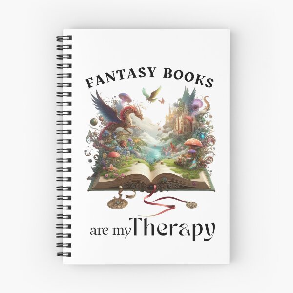 Item preview, Fantasy Books are my Therapy designed and sold by HIAHVIBES.