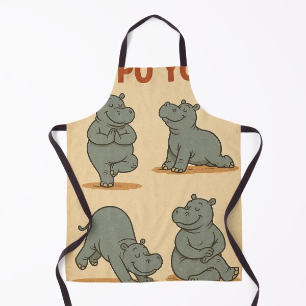Item preview, Hippopotamus Yoga Workout designed and sold by Mauswohn.