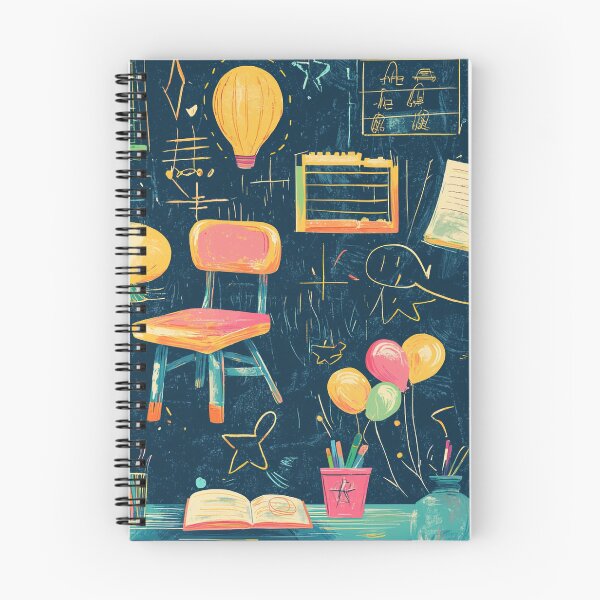 Item preview, Colorful Back to School Doodle Pattern designed and sold by PaintbrushPlace.