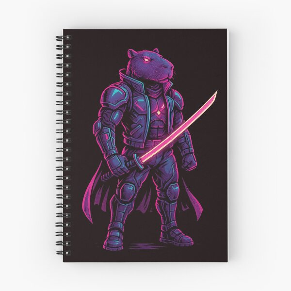 Item preview, Cyber Samurai Capybara – Neon Armored Warrior Rodent designed and sold by Tadeusz1.