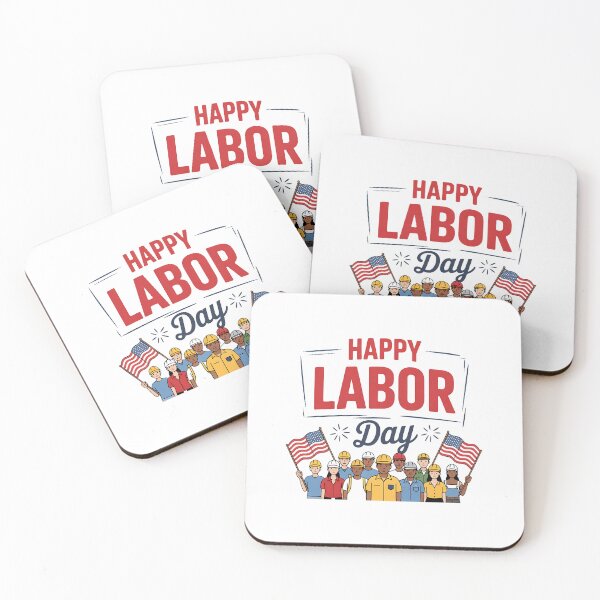 Item preview, Funny Happy Labor Day With American Flag designed and sold by BakeryDozen.