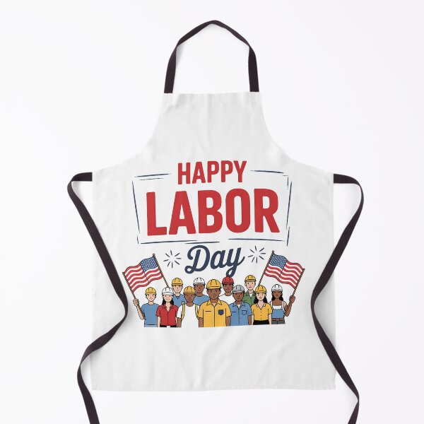Item preview, Funny Happy Labor Day With American Flag designed and sold by BakeryDozen.