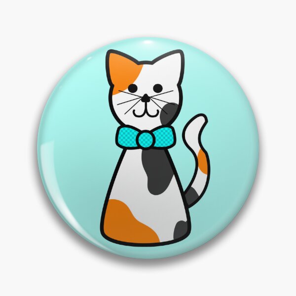 Item preview, Calico Cat With Cyan Bow Tie designed and sold by Laura-Rosa.