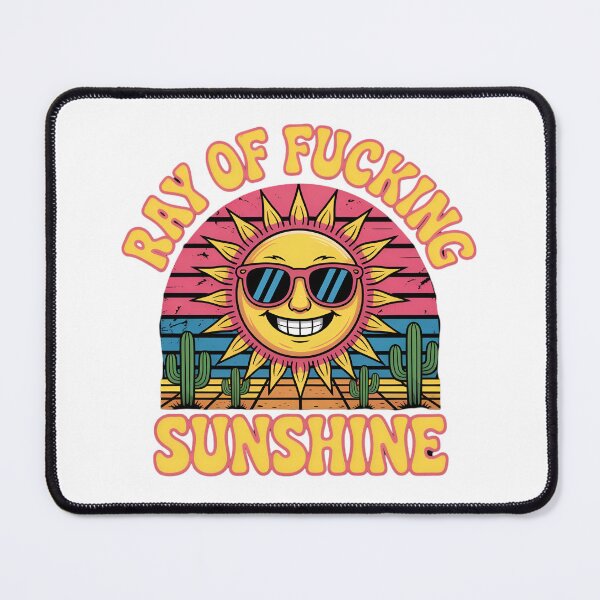 Item preview, Ray of F*cking Sunshine – Funny Retro Sun Typography Design designed and sold by Dospart.