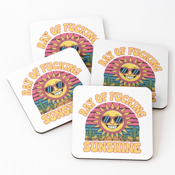 Item preview, Ray of F*cking Sunshine – Funny Retro Sun Typography Design designed and sold by Dospart.