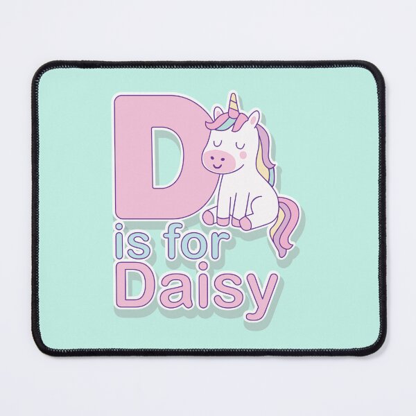Item preview, D is for Daisy | Cute Unicorn Alphabet Letter D Poster for Girls designed and sold by FilizDesigner.
