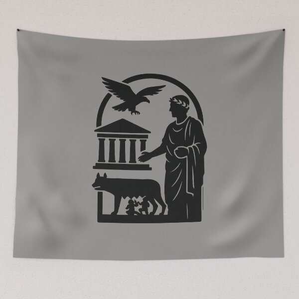 Item preview, silhouette art depicting ancient roman civilization designed and sold by optimusprime39.