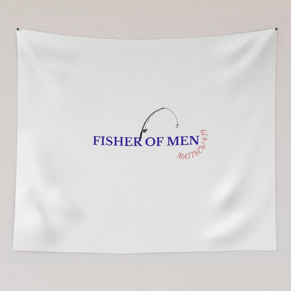 Item preview, Fisher of Men Matthew 4:19 Christian Faith designed and sold by GuidedFaithCo.