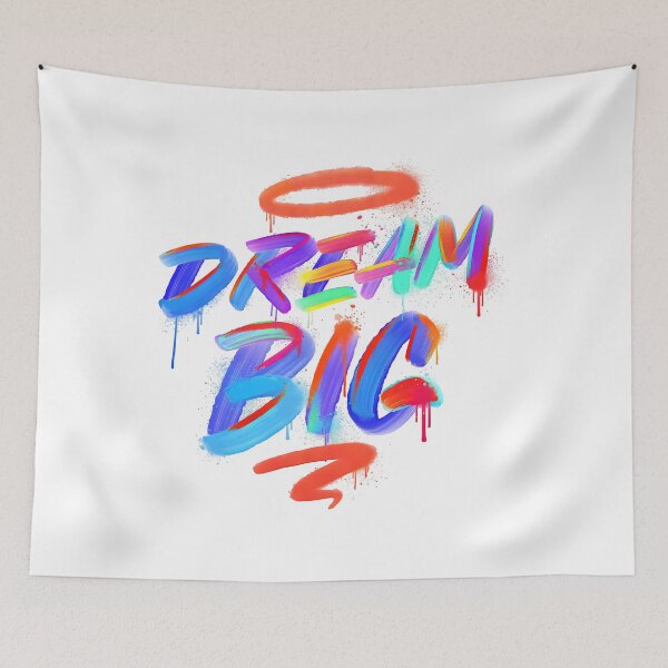 Item preview, spray painting, dreamer, dream big, dreams designed and sold by TrueArtVibes.