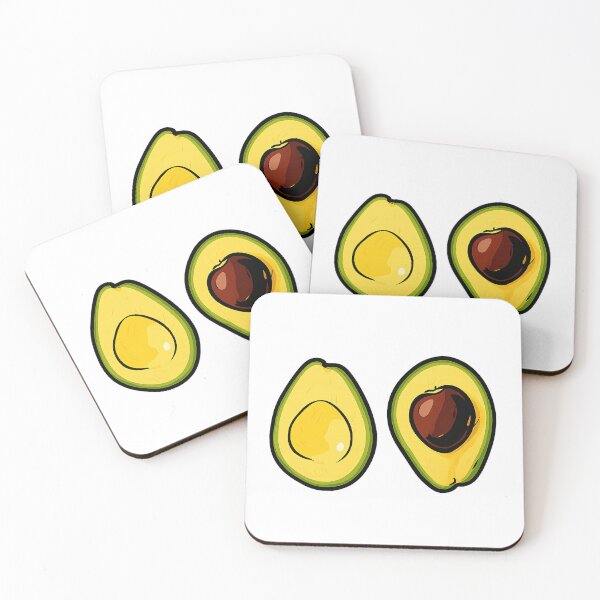 Item preview, Cartoon Style Avocado Halves Illustration designed and sold by Pacika.