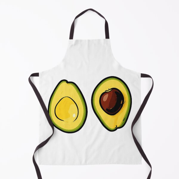 Item preview, Cartoon Style Avocado Halves Illustration designed and sold by Pacika.