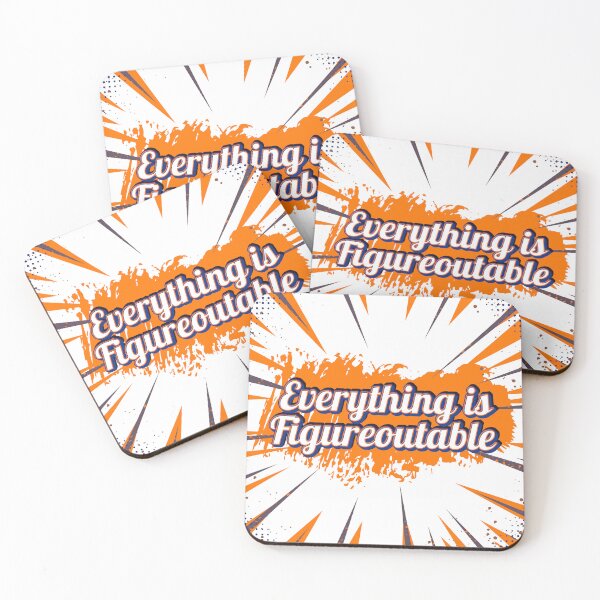 Item preview,  Everything is Figureoutable!"vintage style art  designed and sold by ShopTwentyFour.