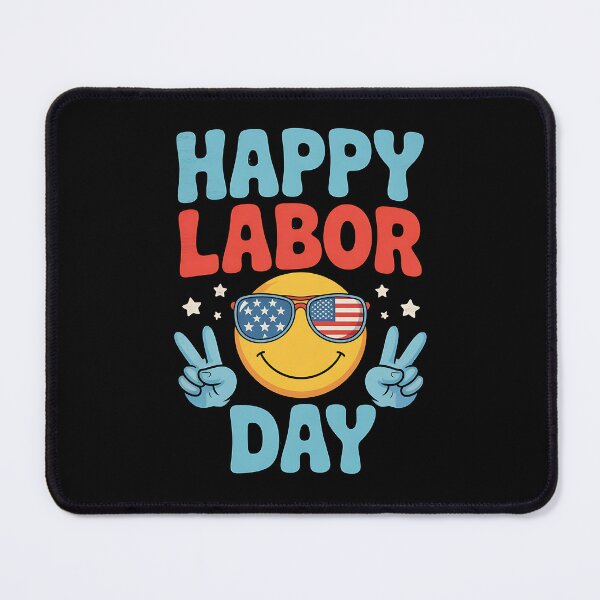 Item preview, Happy Labor Day American flag designed and sold by BakeryDozen.