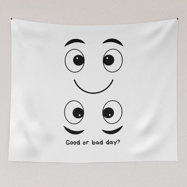 Item preview, Good Day Bad Day Funny Reversible Face Graphic T-Shirt Design casual designed and sold by Kam2design.