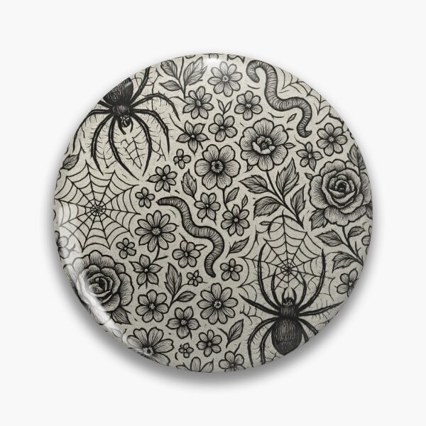 Item preview, Gothic floral pattern designed and sold by Creep-elina.