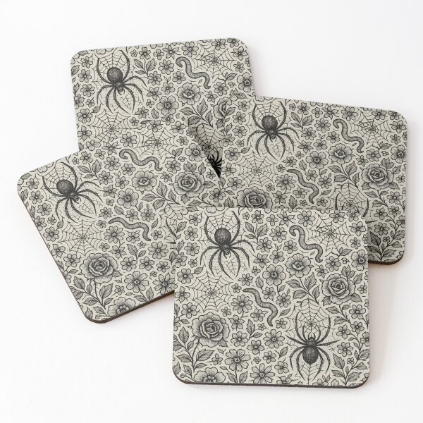 Item preview, Gothic floral pattern designed and sold by Creep-elina.