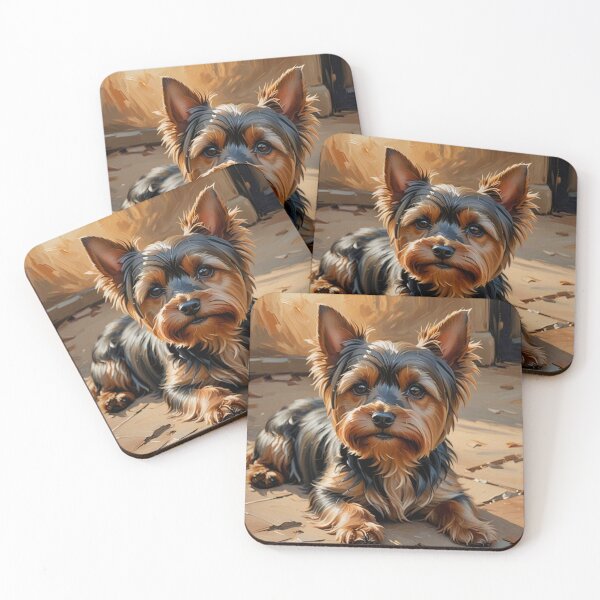 Item preview, Yorkshire Terrier portrait designed and sold by Wags & Tails.