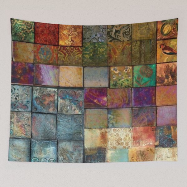 Item preview, whimsical tile colourful design -  phone case/pillow/sticker and more designed and sold by iheartpixies.