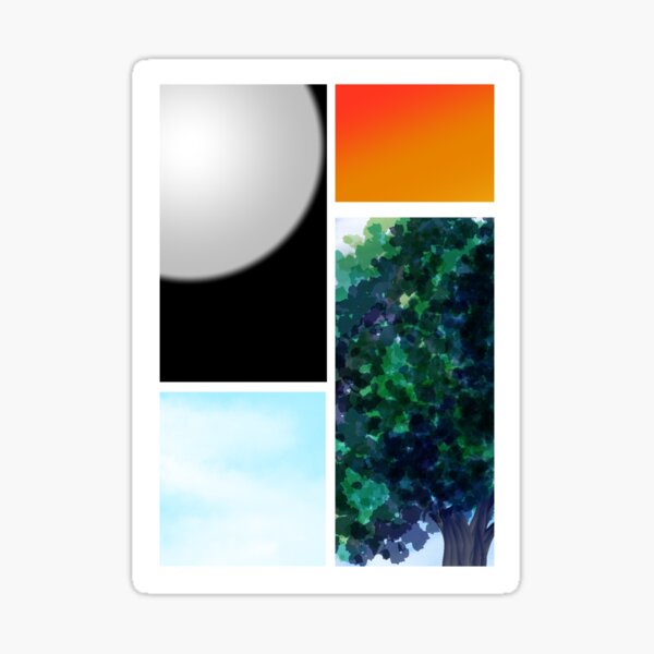Item preview, Mond, Sonnenuntergang, klarer Himmel und Natur designed and sold by Miss.Sri's Art.