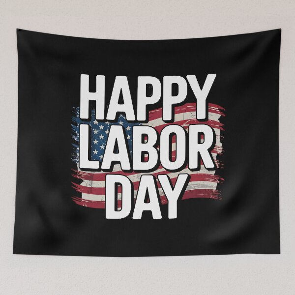 Item preview, Happy Labor Day American designed and sold by BakeryDozen.