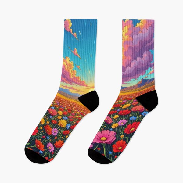 Artikelvorschau, Blühendes Feld Lebhafter Himmel entworfen und verkauft von JonelleTshirts.
