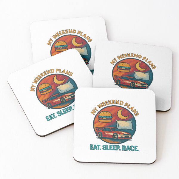Item preview, My Weekend Plans - Eat. Sleep. Race. - Motorsport designed and sold by inkNext.