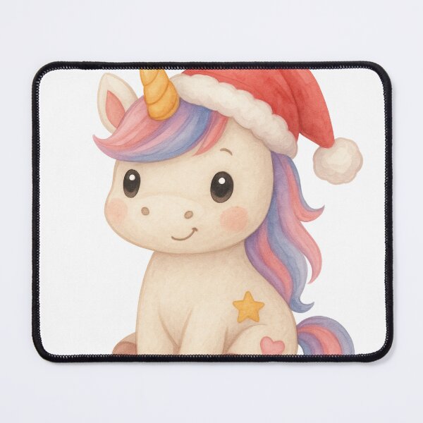 Item preview, Christmas Unicorn – Kawaii Winter Sticker Watercolor designed and sold by Stickzebra-Art.